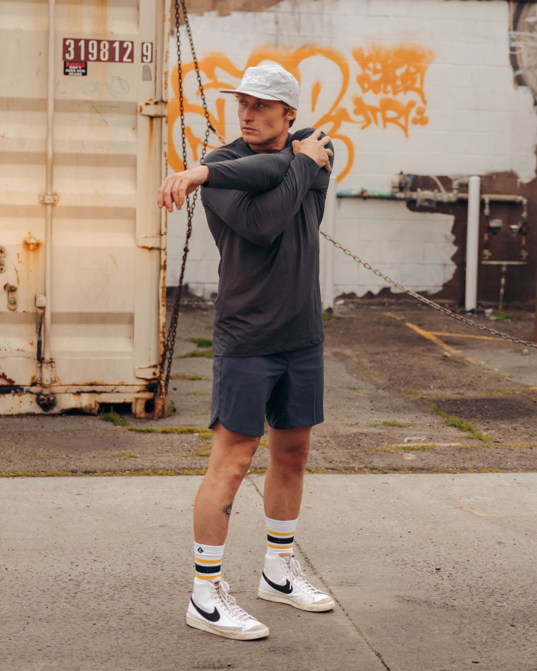 Antix L/S Tee - Heather Charcoal