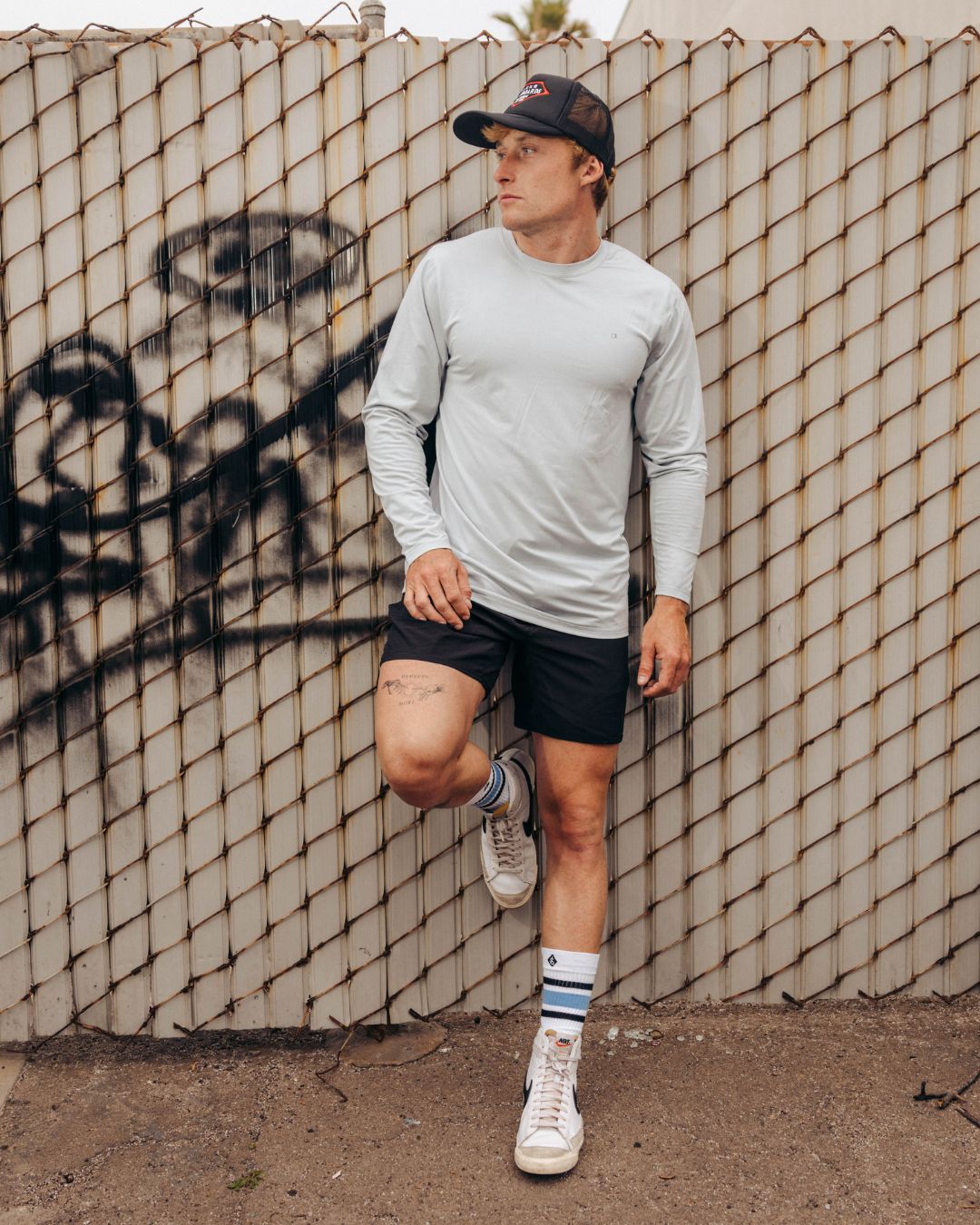 Antix L/S Tee - Heather White