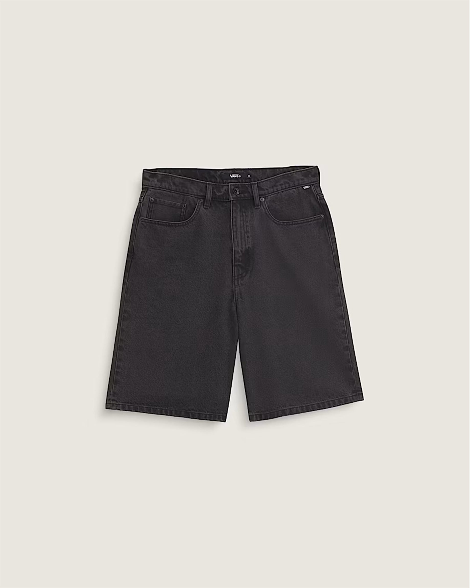 Vans Check-5 Baggy Denim Shorts - Washed Black