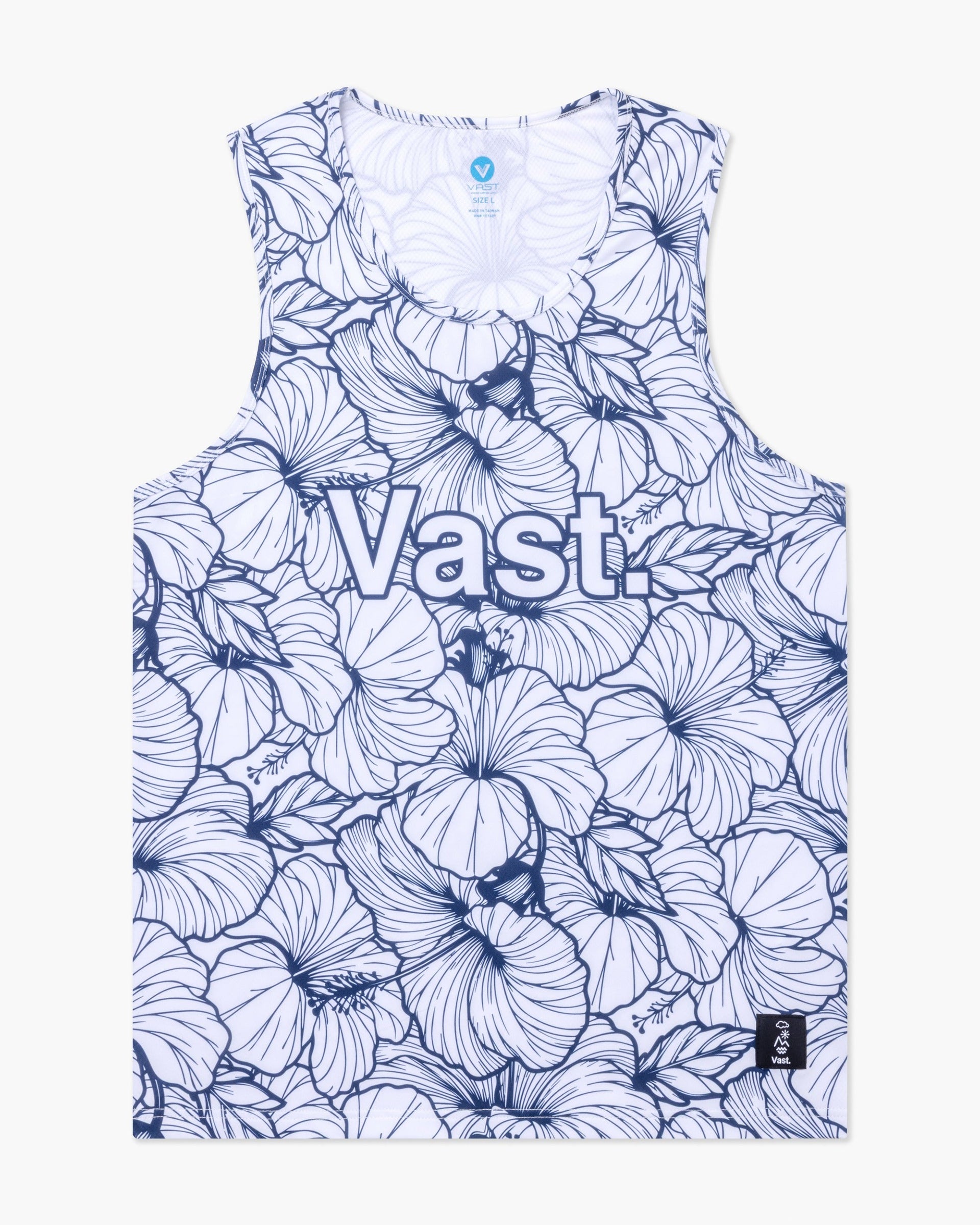 Vast. Aqua Terra Local Leaves Tech Tank - Navy