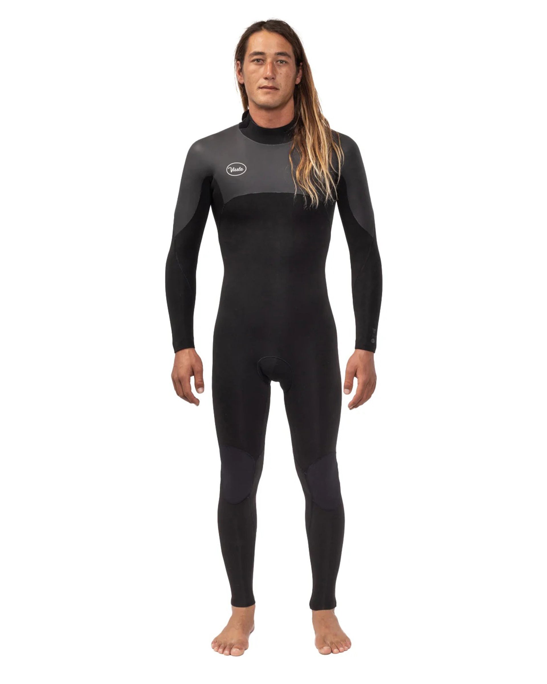 Vissla 7 Seas 3-2 Full Back Zip Wetsuit - Black Smoothie