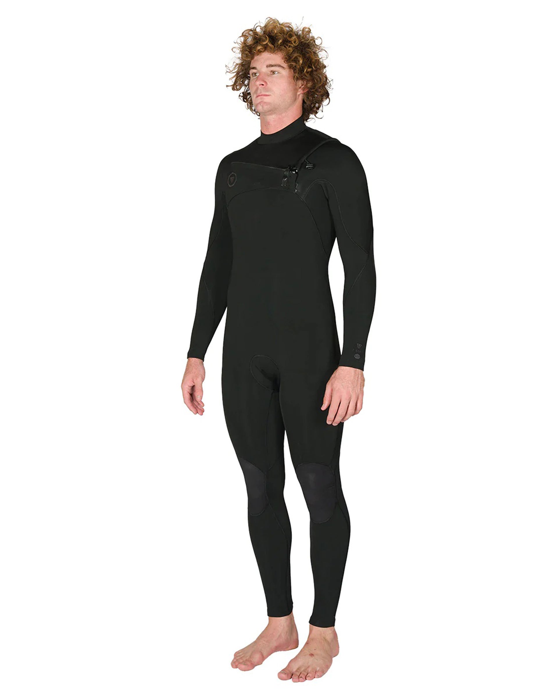 7 Seas 4-3 Full Chest Zip Wetsuit - Black