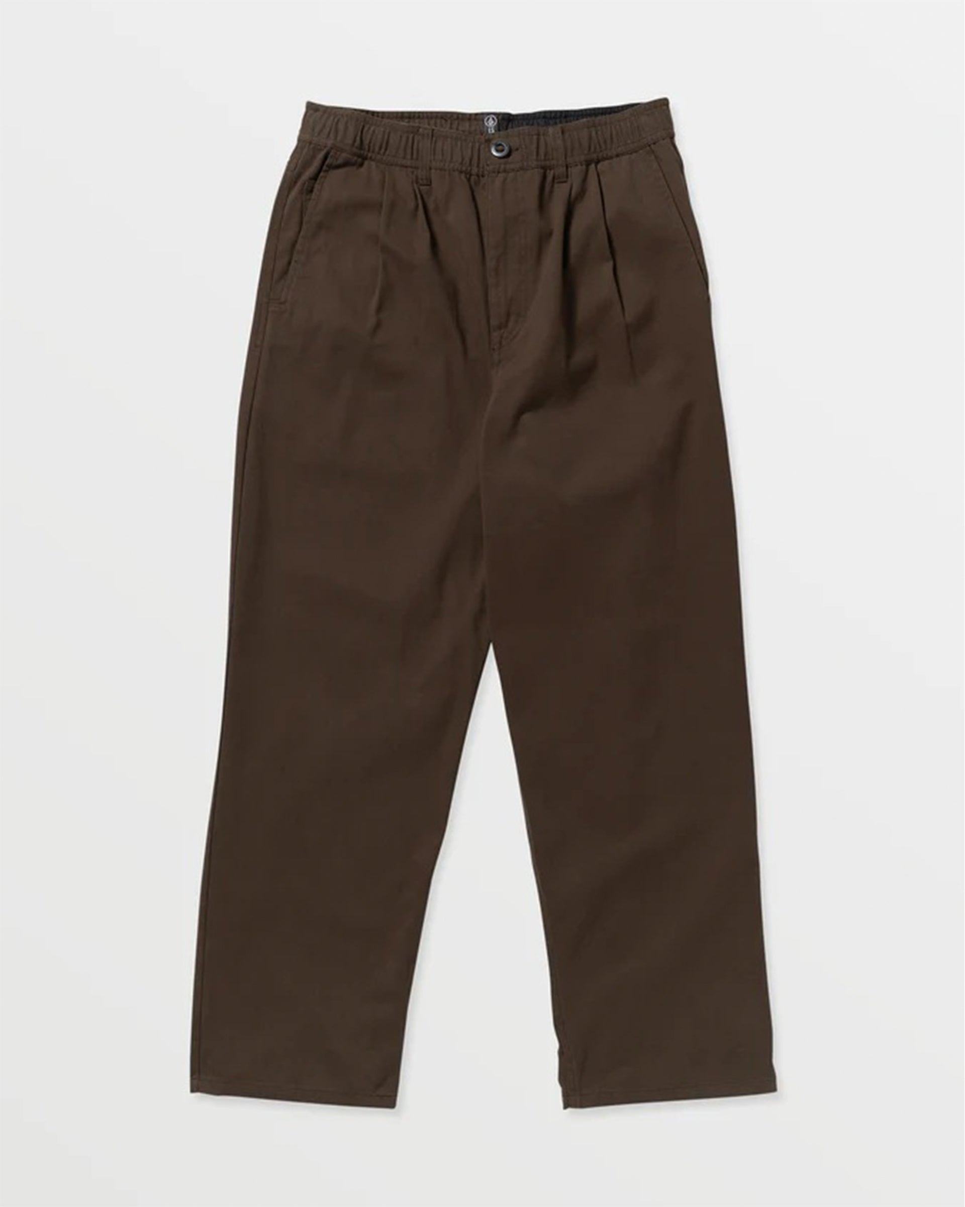 Volcom Chillow Pleat Elastic Waist Pant - Cacao