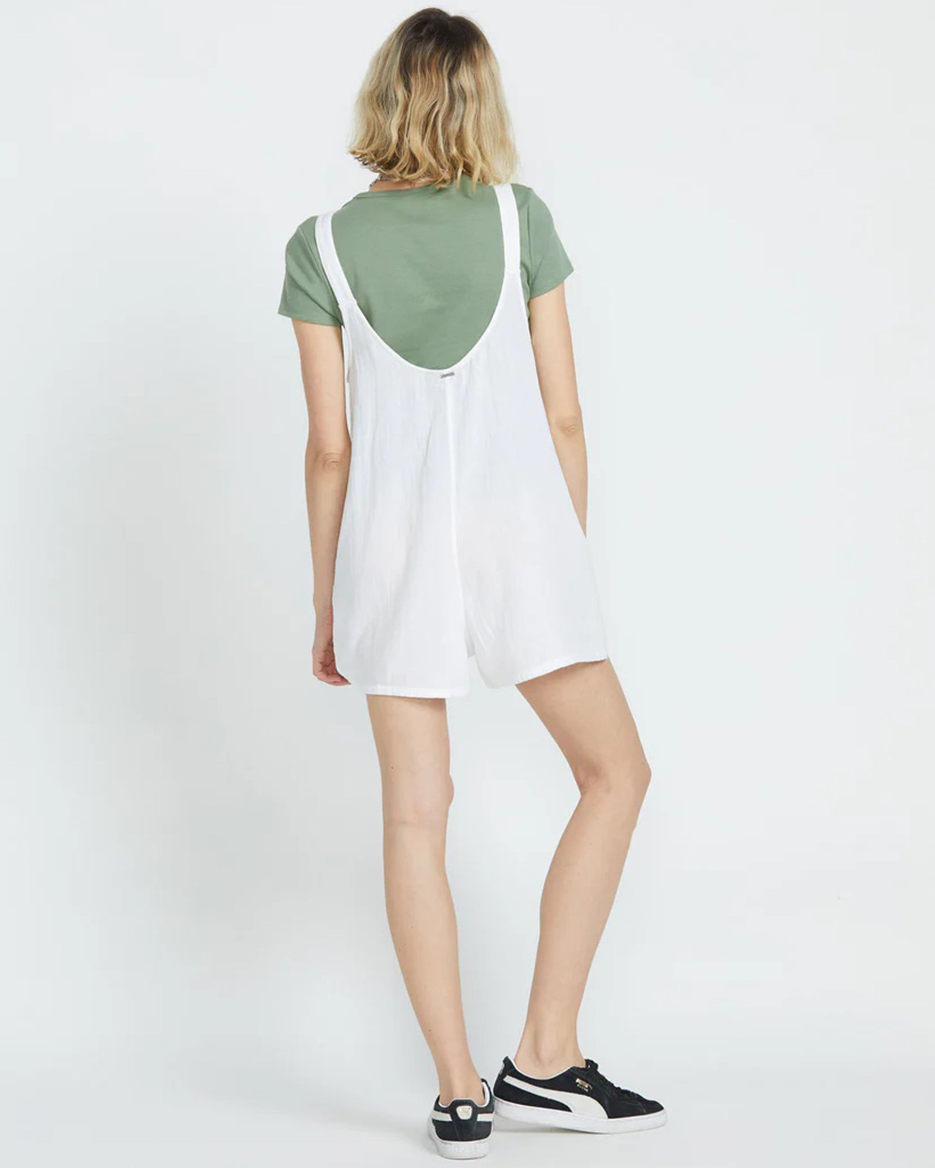 Volcom Women's Lil Tie Strap Romper - White