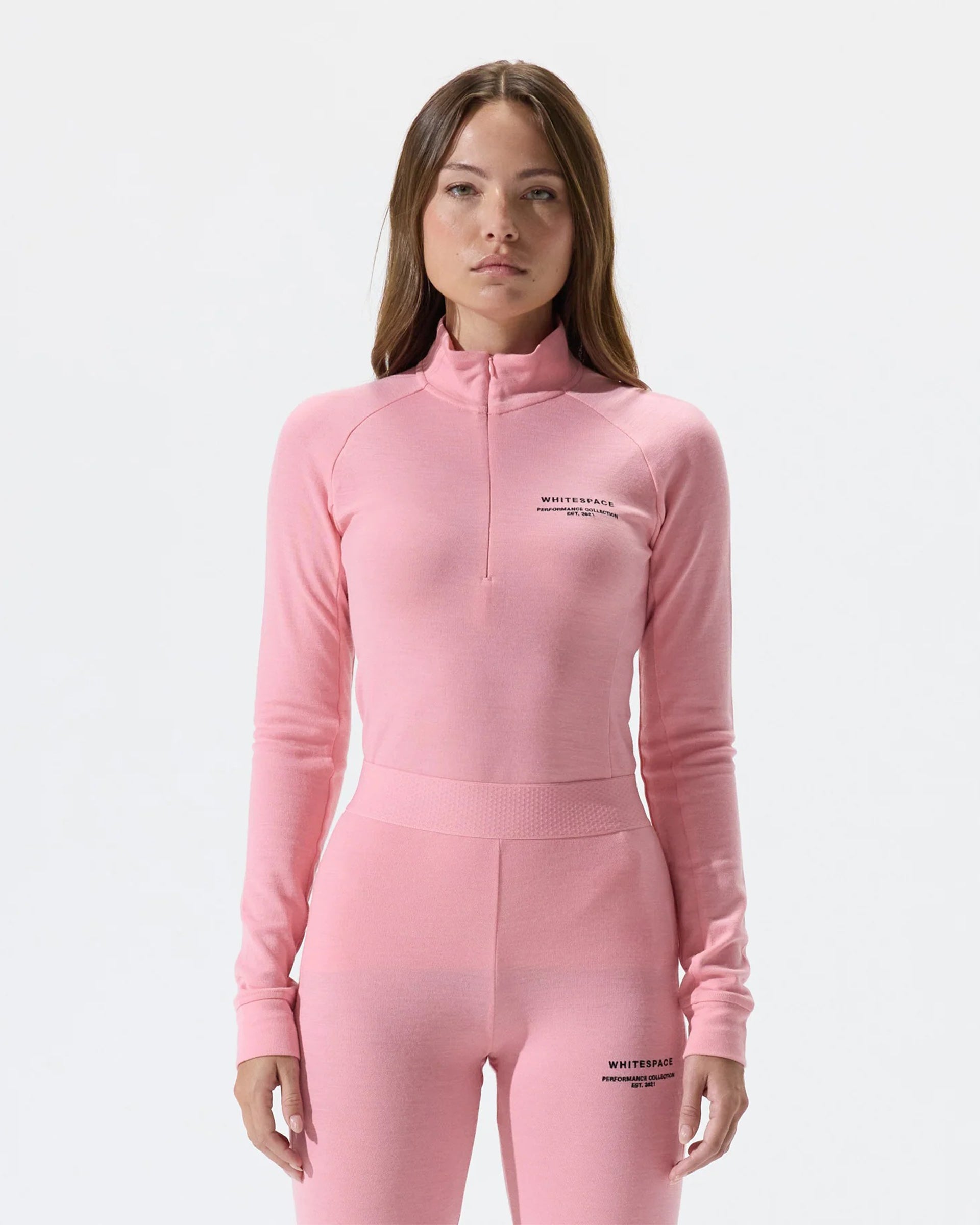 Whitespace Women's Merino Mockneck - Pink Icing