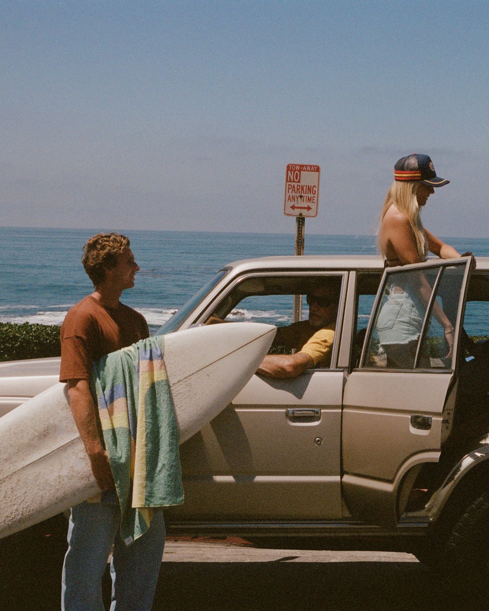 Wish Me Luck Wave Rider Beach Towel