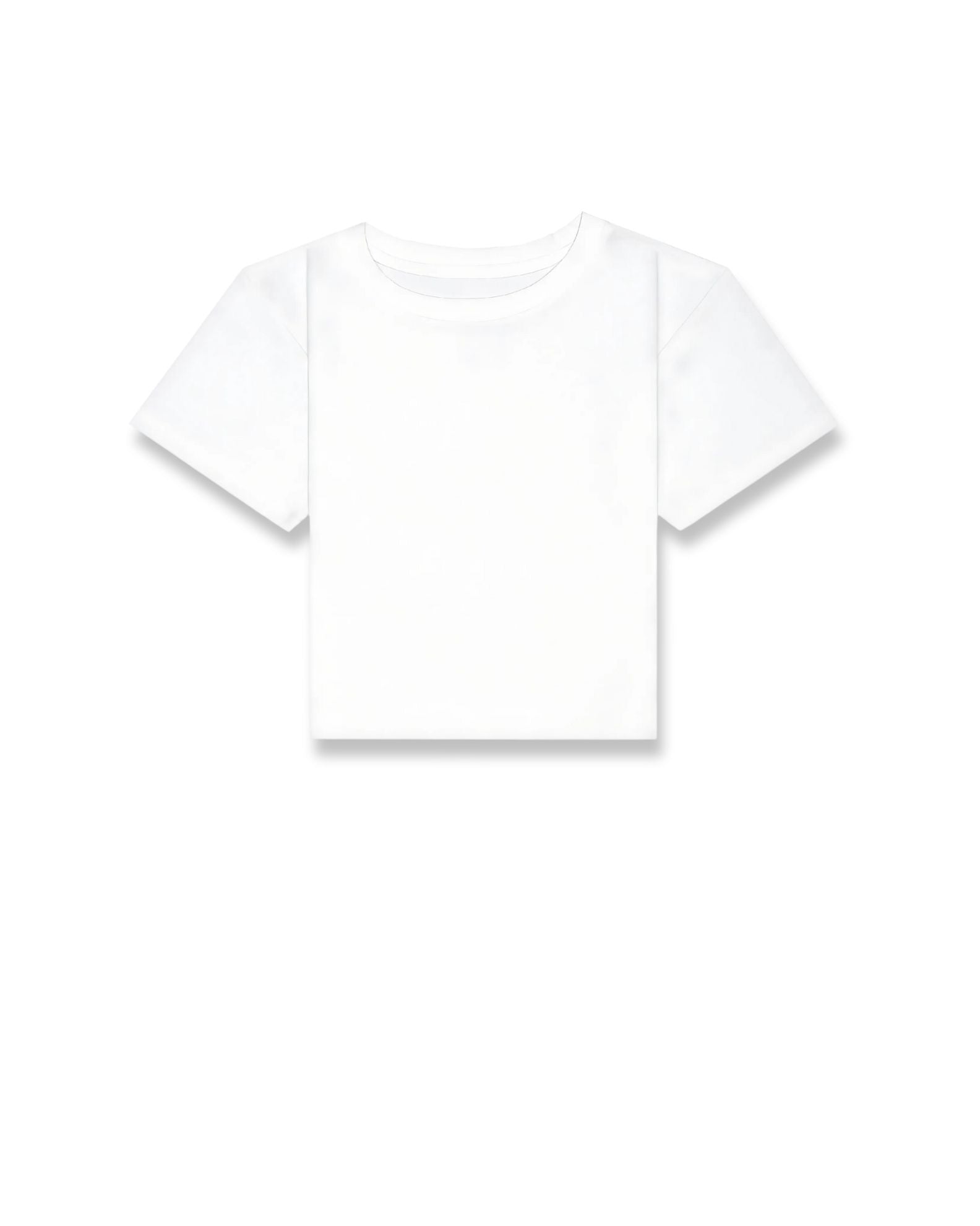 Core Fit Crop S/S Tee - White