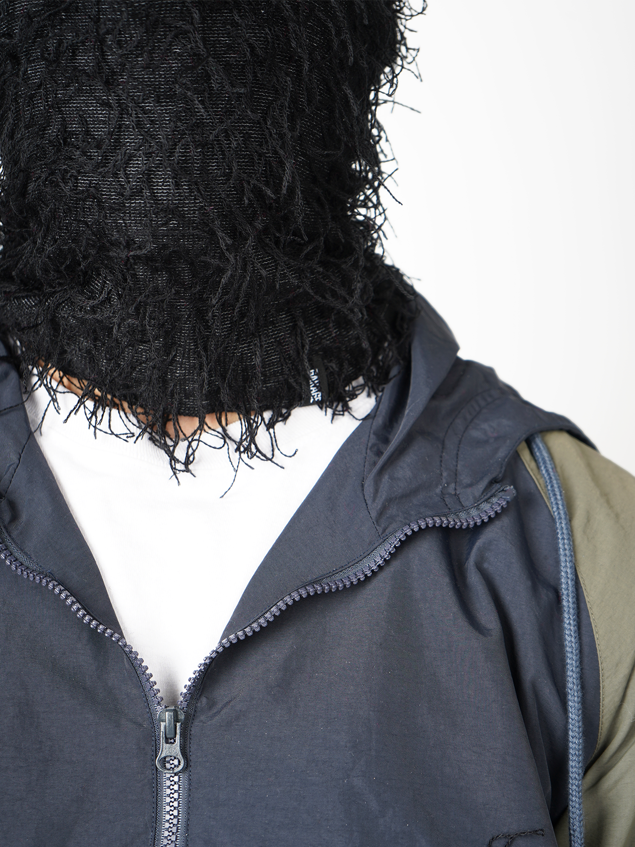 Garage Skateshop Jessie Fuzzy Balaclava Ski Mask- Black