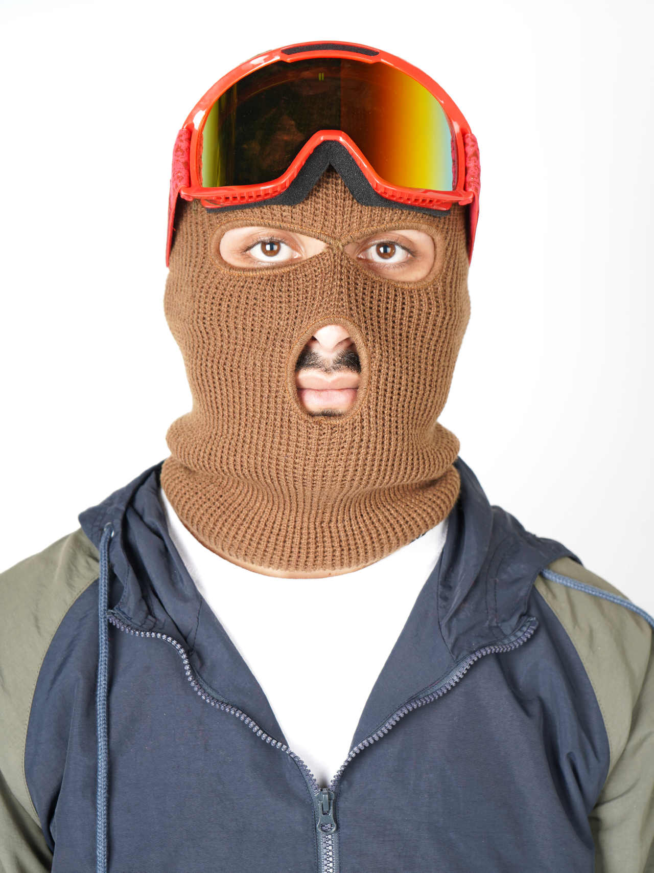 Garage Skateshop Ian Knitted Balaclava Ski Mask- Light Brown