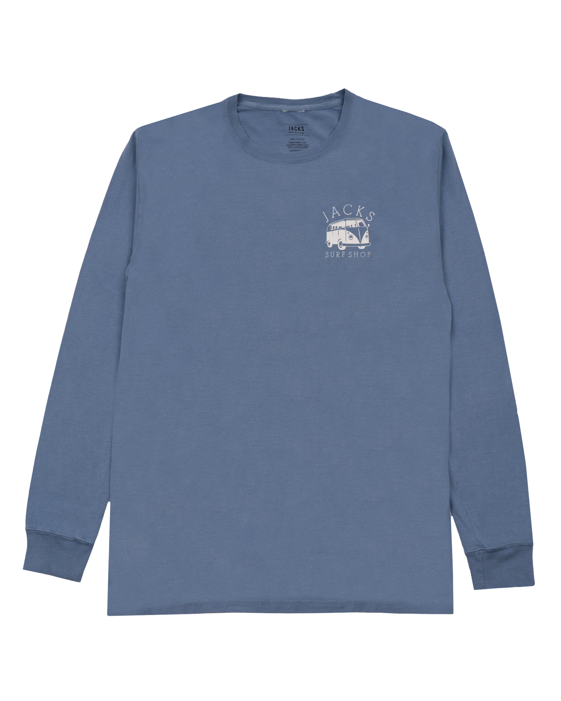 Jack's Surfboard Bus Stop Pigment Long Sleeve Tee - Salt Water