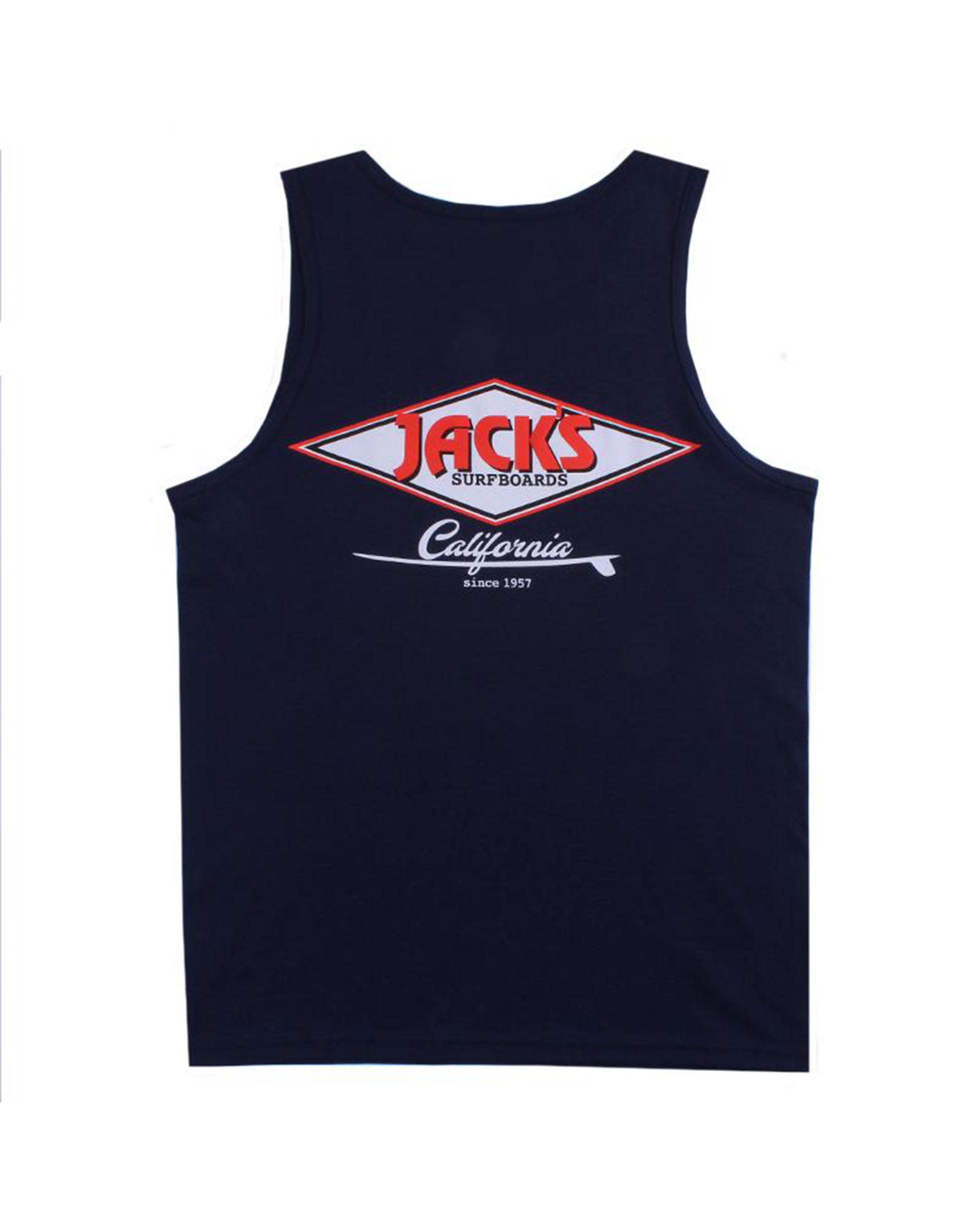 Novatradesstore Cal Diamond Tank Top - Navy
