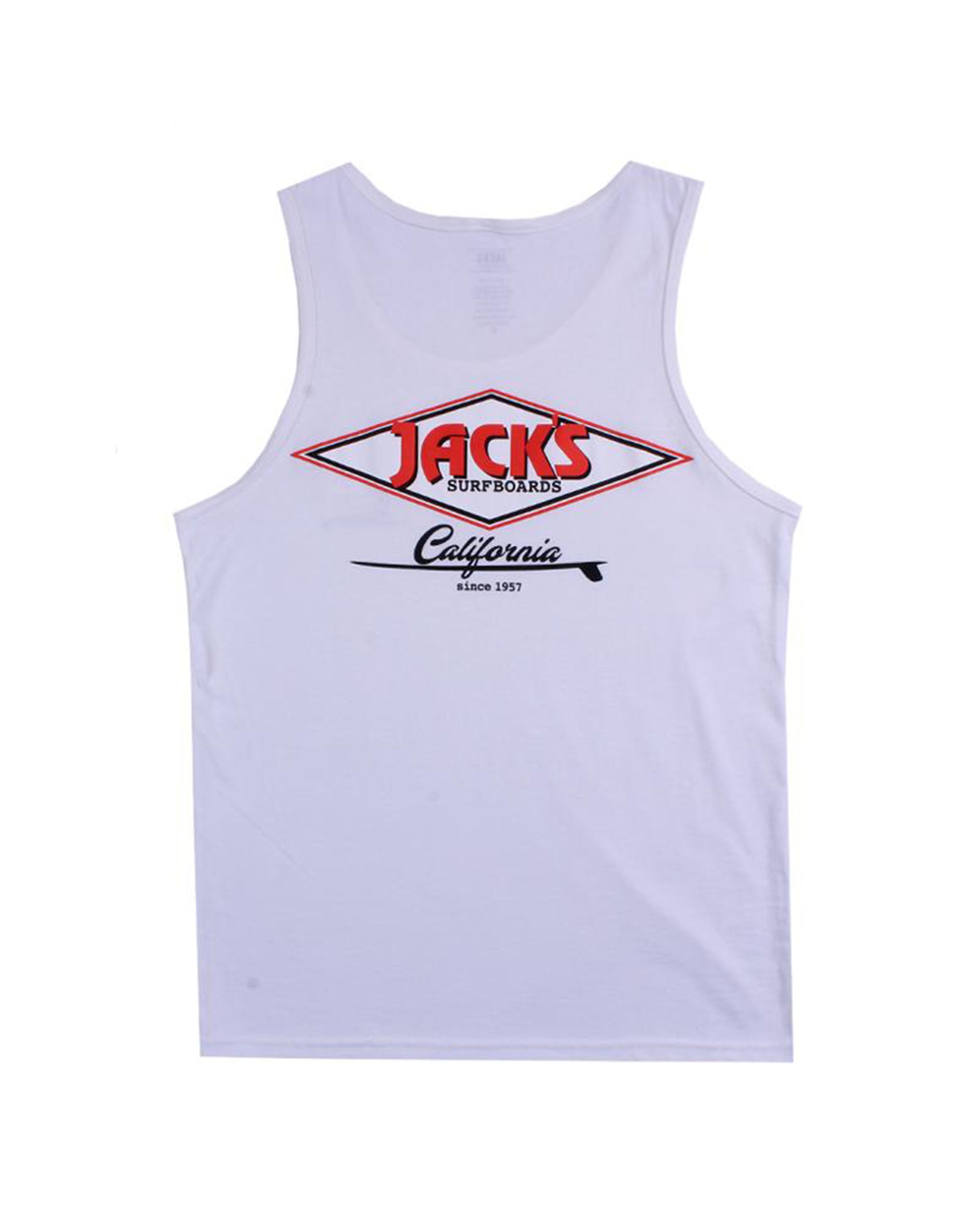 Novatradesstore Cal Diamond Tank Top - White