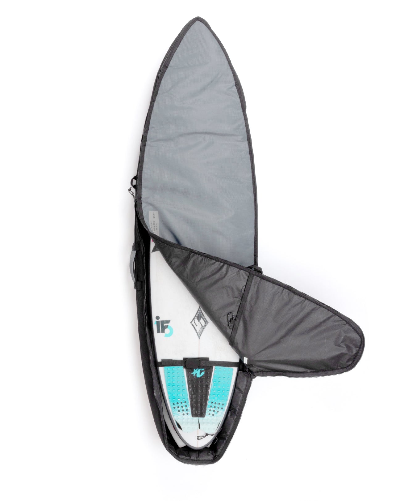Creatures Of Leisure 2025 Shortboard Double | Titanium Black Surfboard Travel Bag