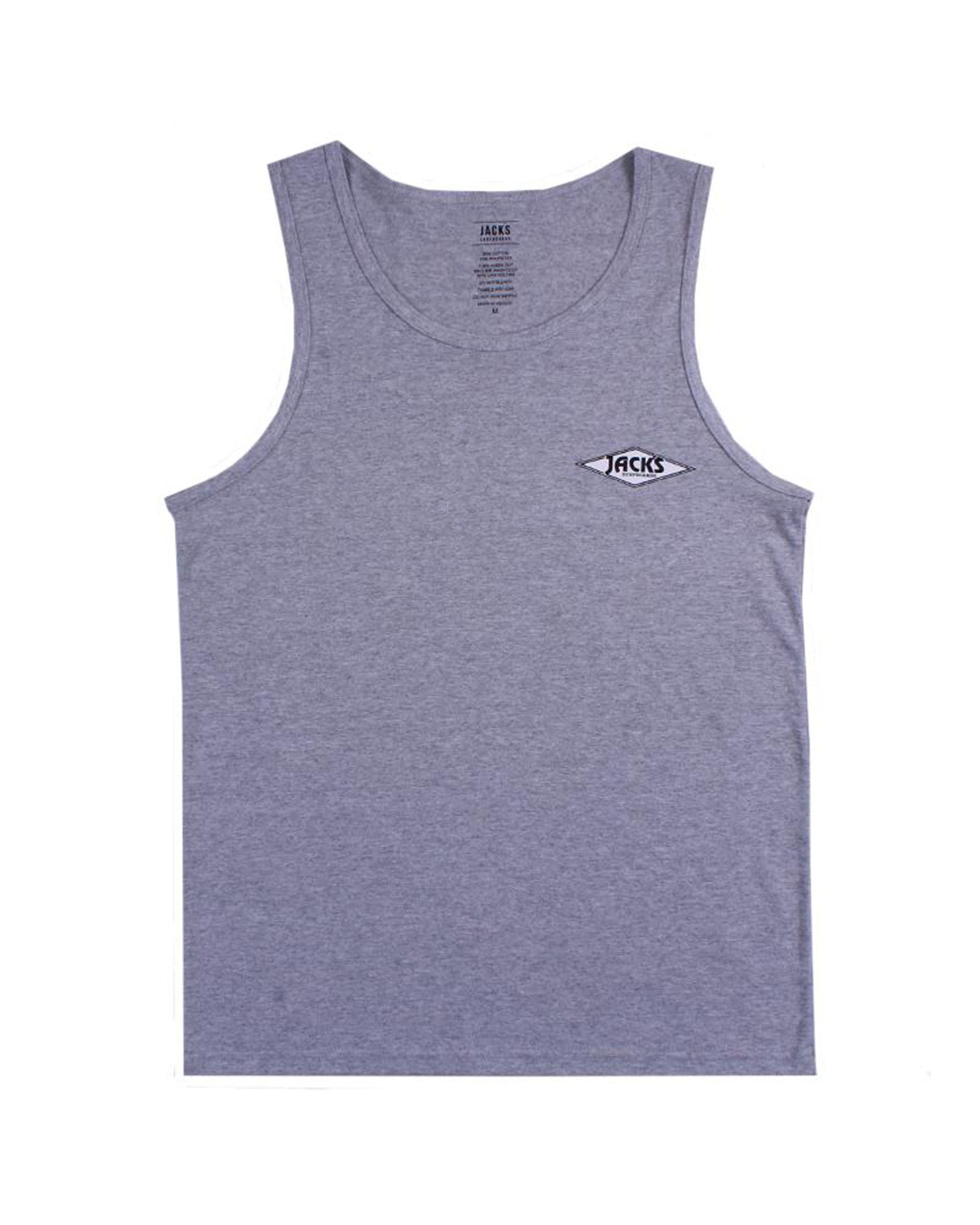 Crystal Wave Tank Top - Athletic Heather Grey