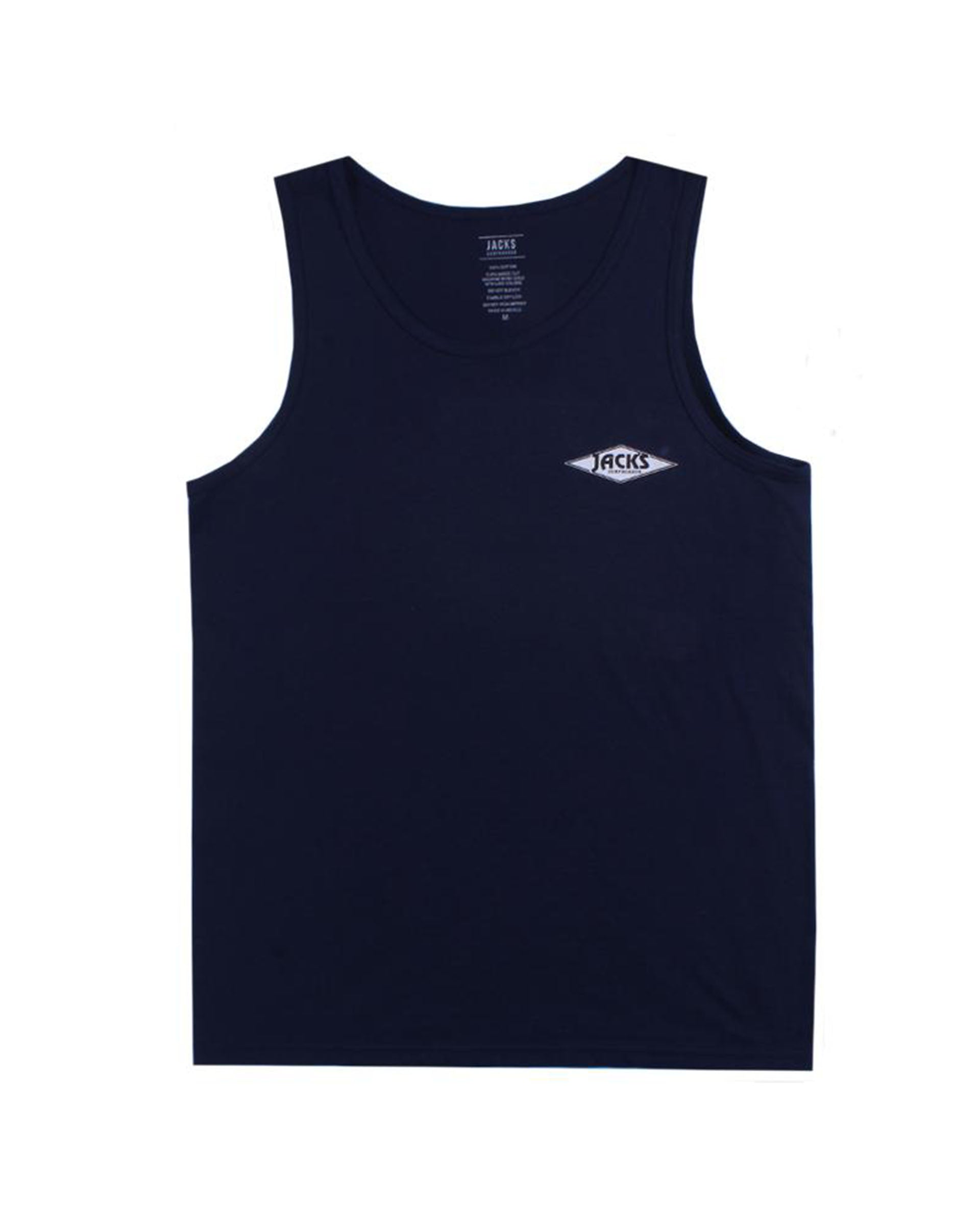 Crystal Wave Tank Top - Navy