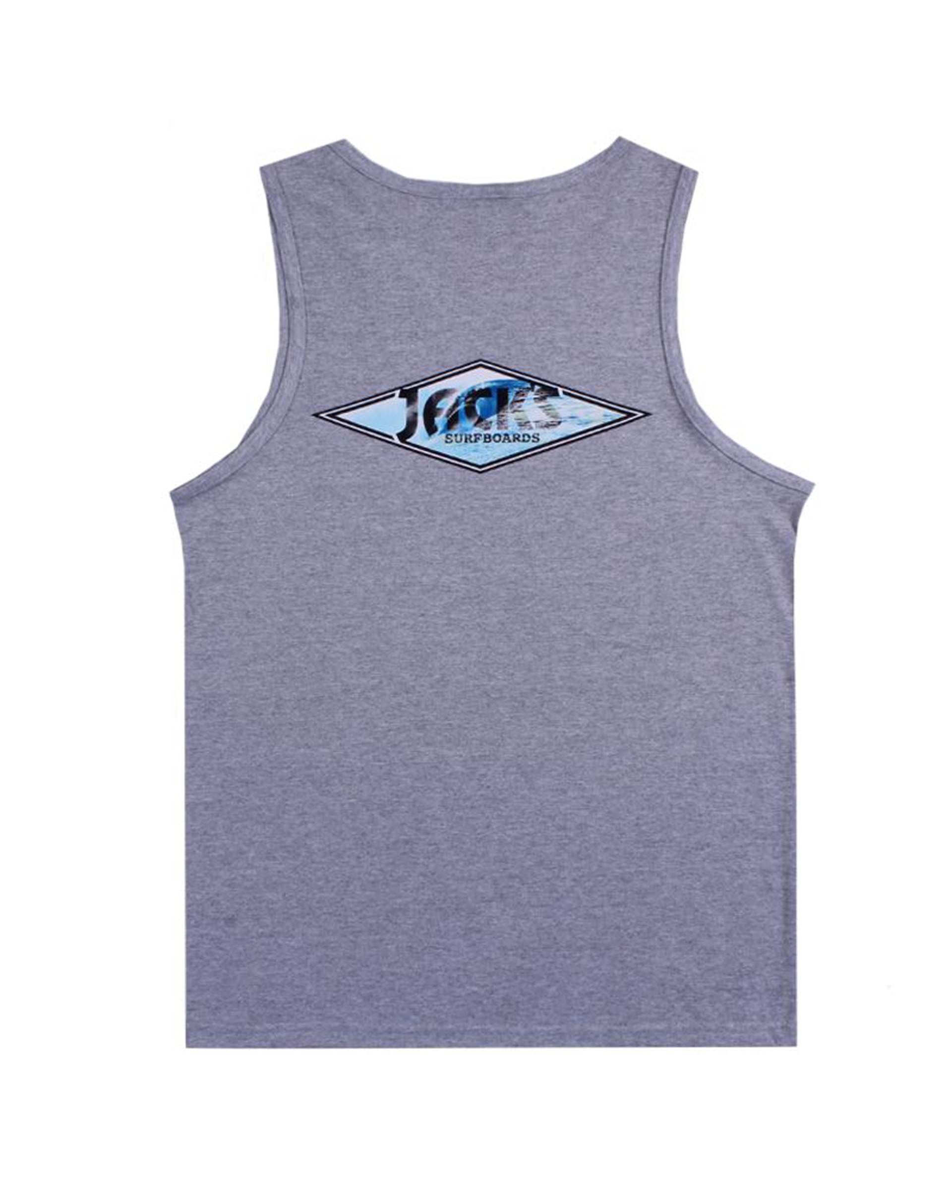Crystal Wave Tank Top - Athletic Heather Grey