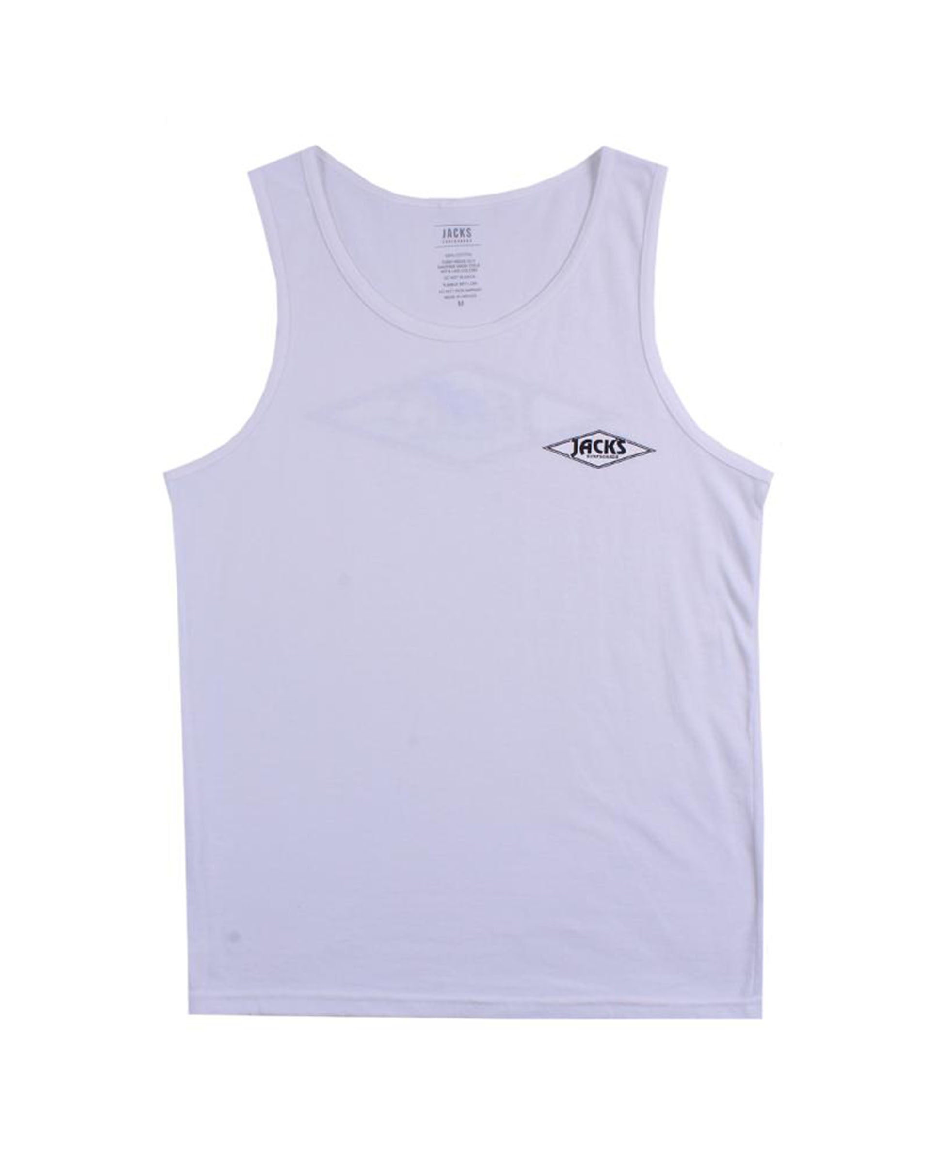 Jack's Surfboard Men's Crystal Wave Tank Top - White