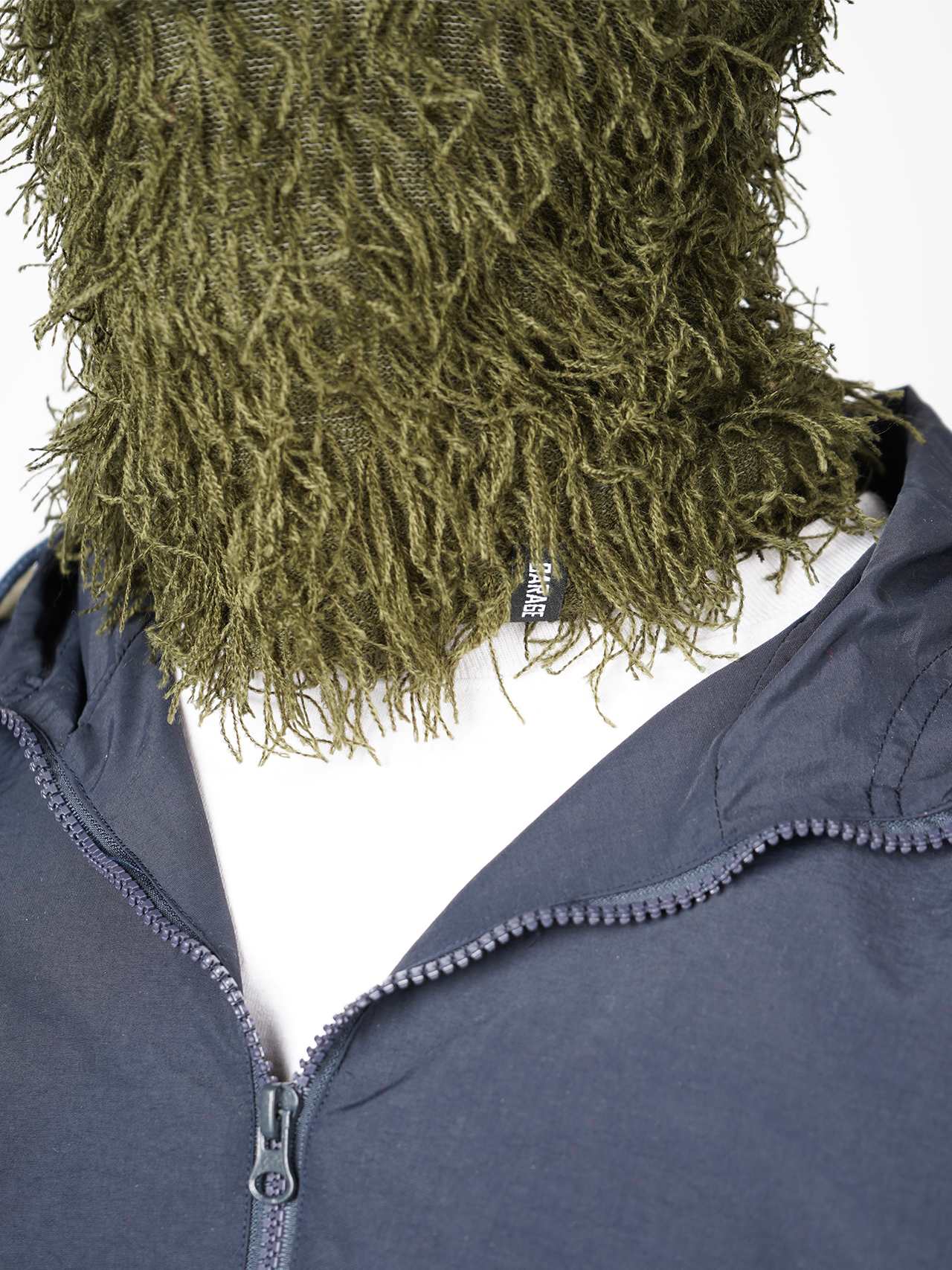 Garage Skateshop Jessie Fuzzy Balaclava Ski Mask- Green