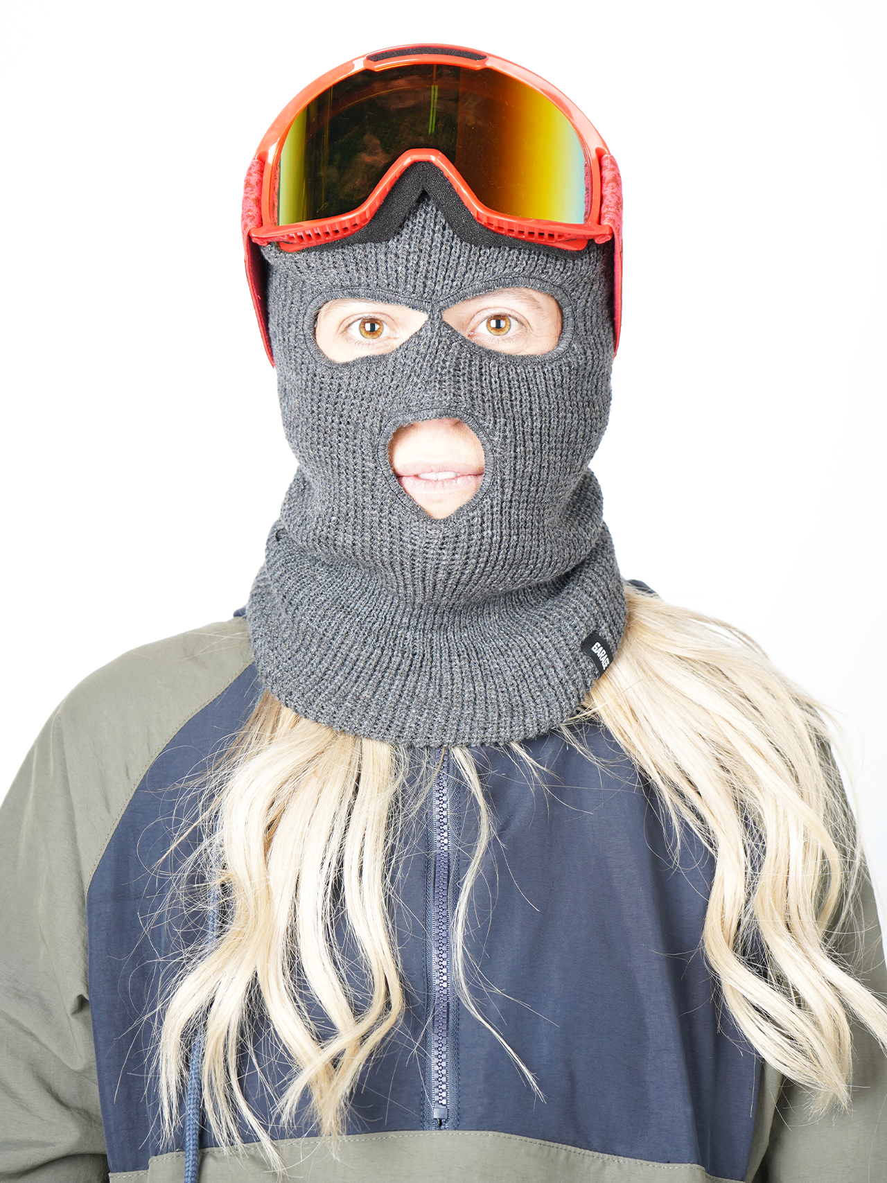 Garage Skateshop Ian Knitted Balaclava Ski Mask- Grey