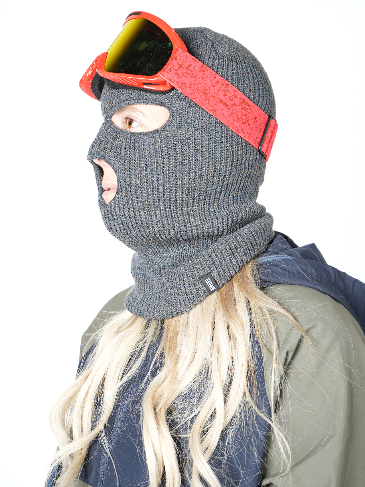 Garage Skateshop Ian Knitted Balaclava Ski Mask- Grey