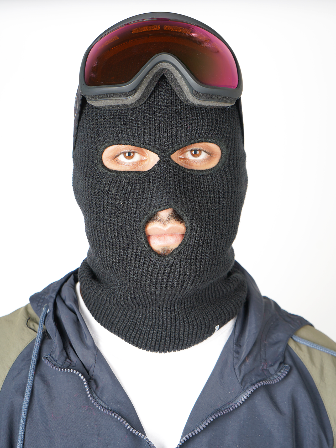 Garage Skateshop Ian Knitted Balaclava Ski Mask- Blak