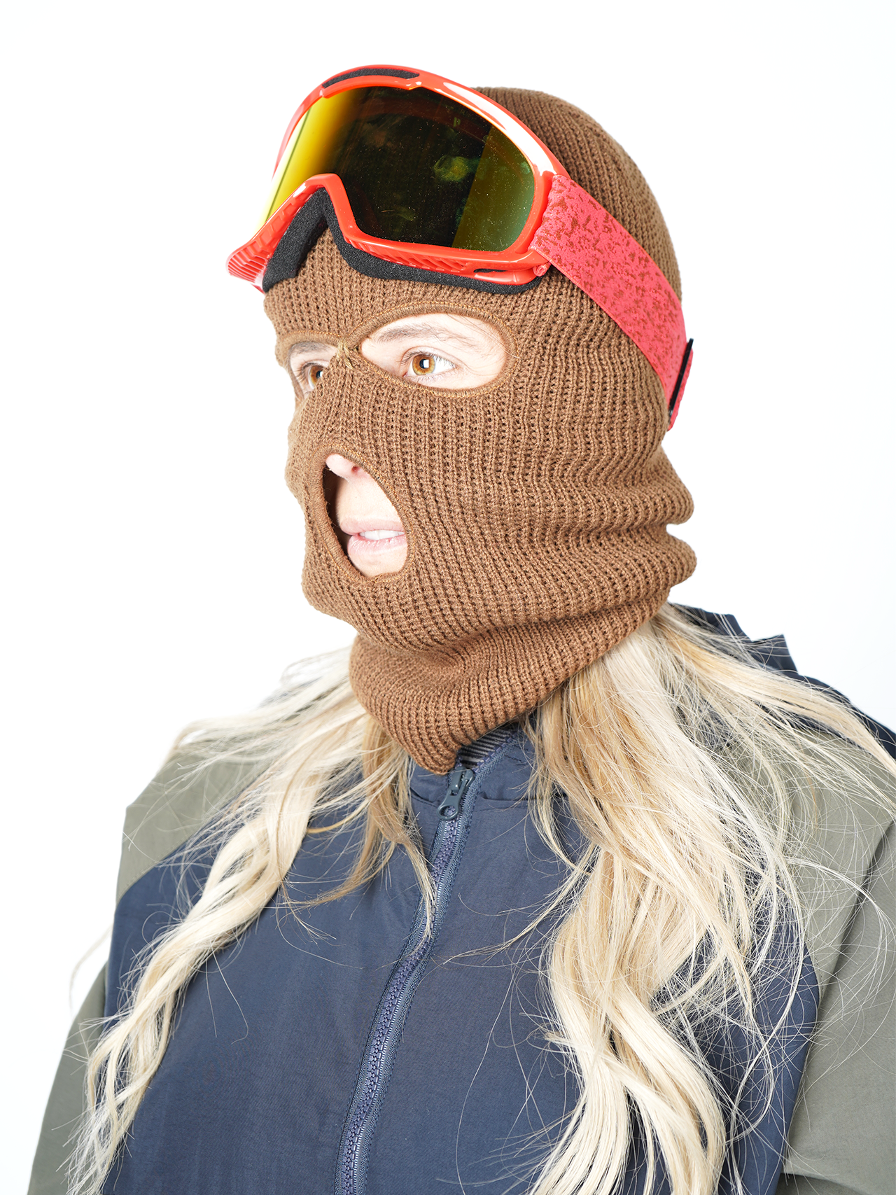 Garage Skateshop Ian Knitted Balaclava Ski Mask- Light Brown