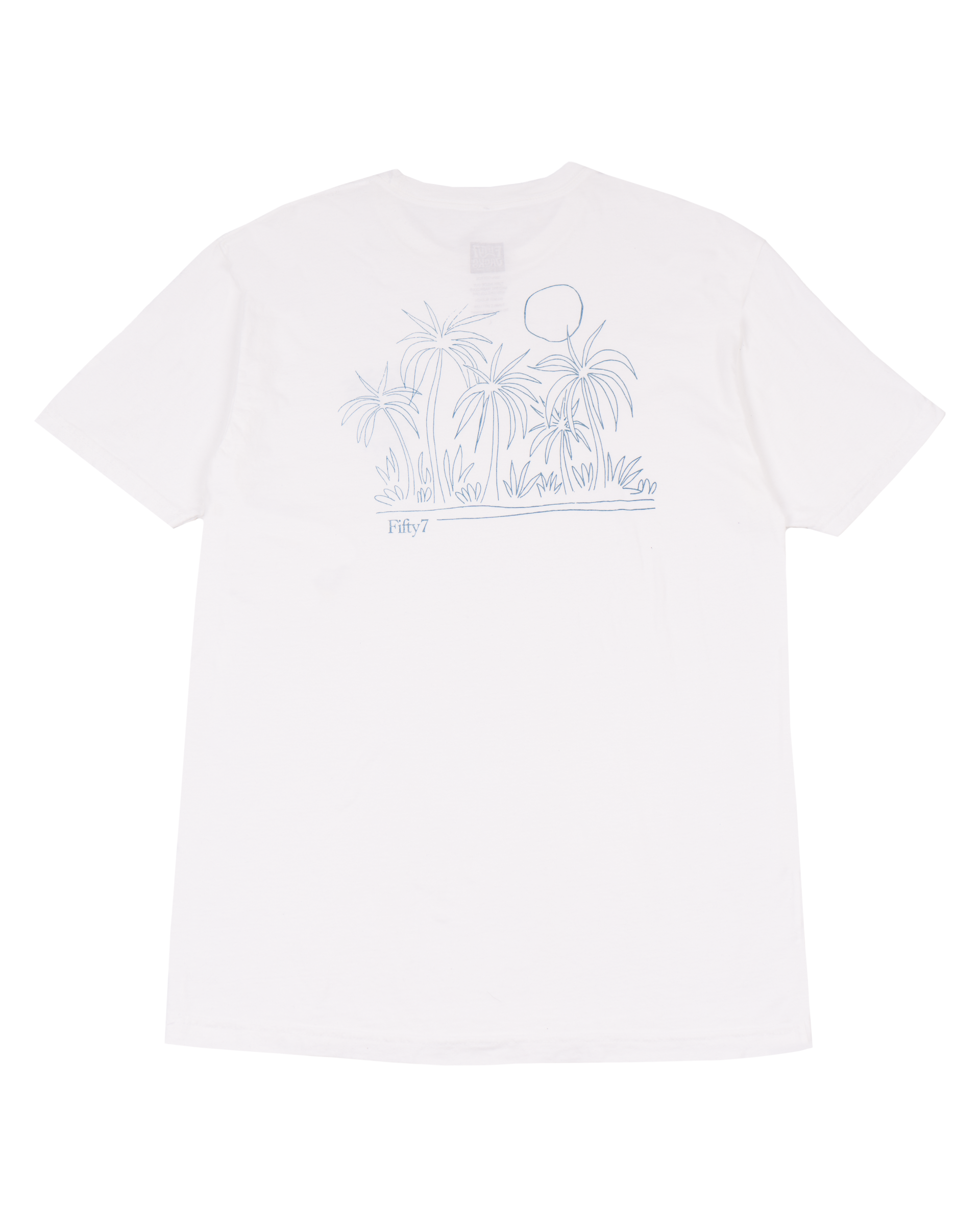 Jack's Fifty7 Men's Jungle Stone Washed Short Sleeve - White