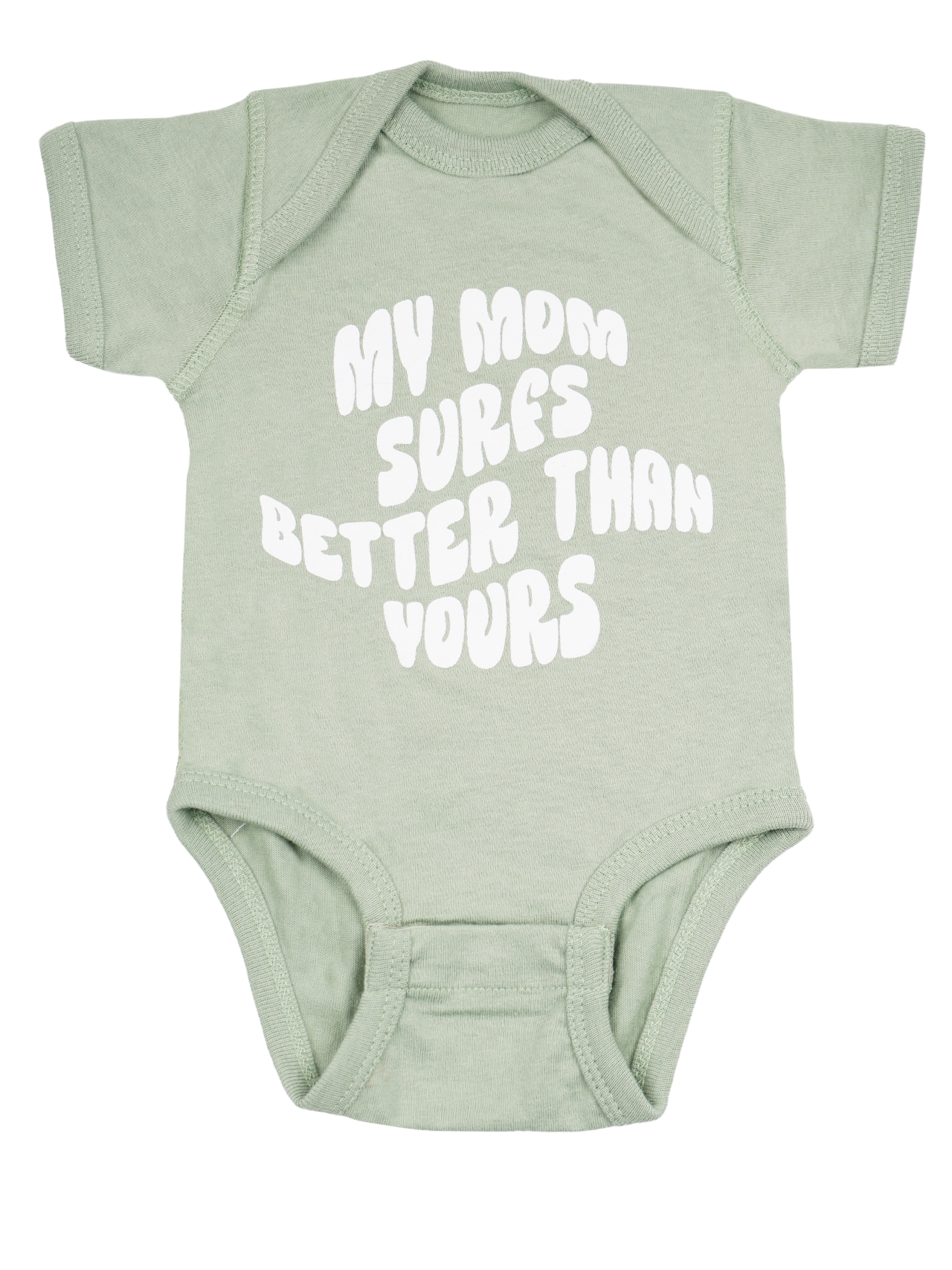 Jack's Infant (NB-12M) Mom Surfs Onesie - Sage