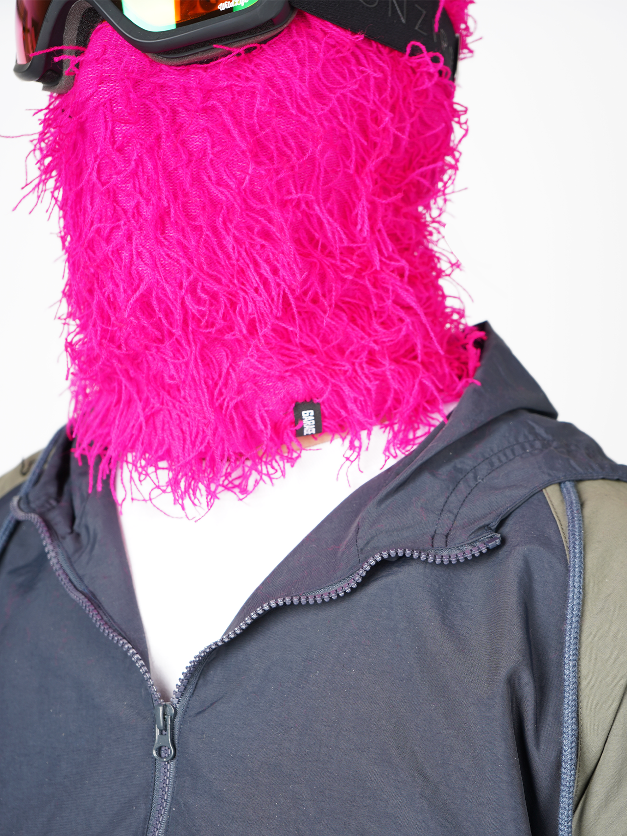 Garage Skateshop Jessie Fuzzy Balaclava Ski Mask- Pink