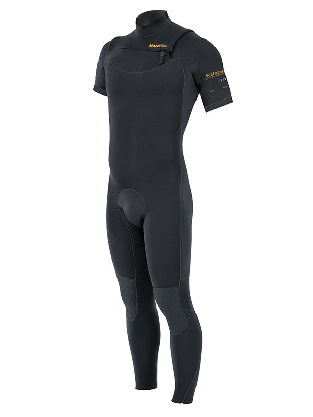 Men's Manera Seafarer Hybrid Chest Zip 2/2mm Short Arm Long Leg - Anthracite 