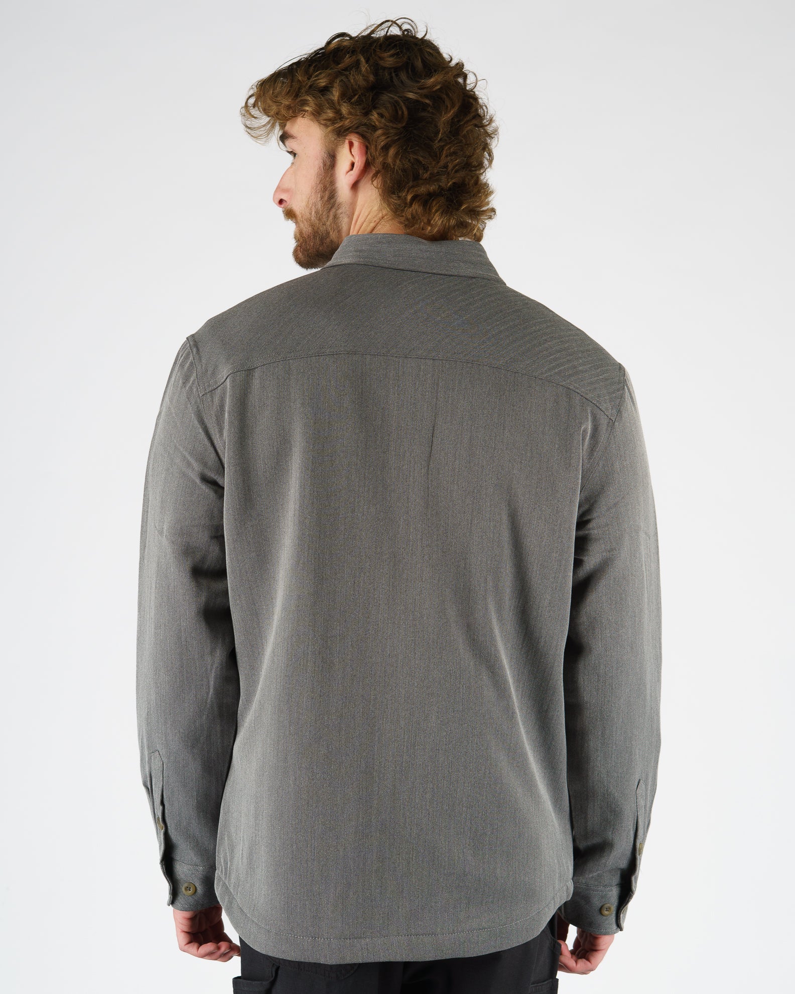 Stylo L/S Button Up Shirt - Charcoal
