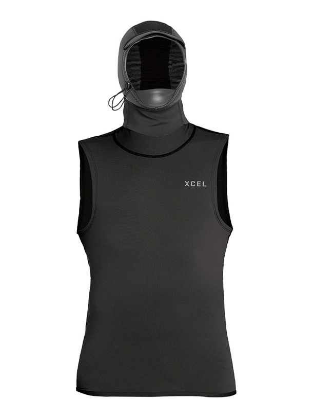 Xcel Men's Insulate-XR Vest W/2mm Hood W/Bill &amp; Dam