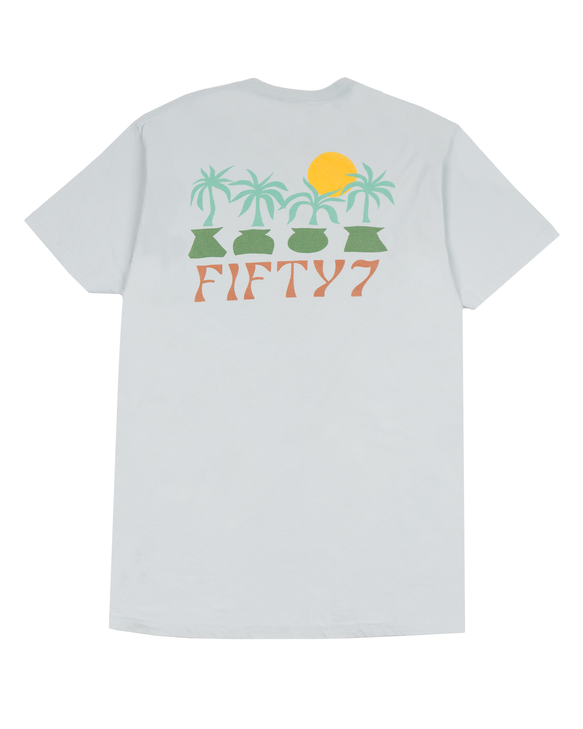 Jack's Fifty7 Men's Vases Stone Washed Short Sleeve - Light Blue