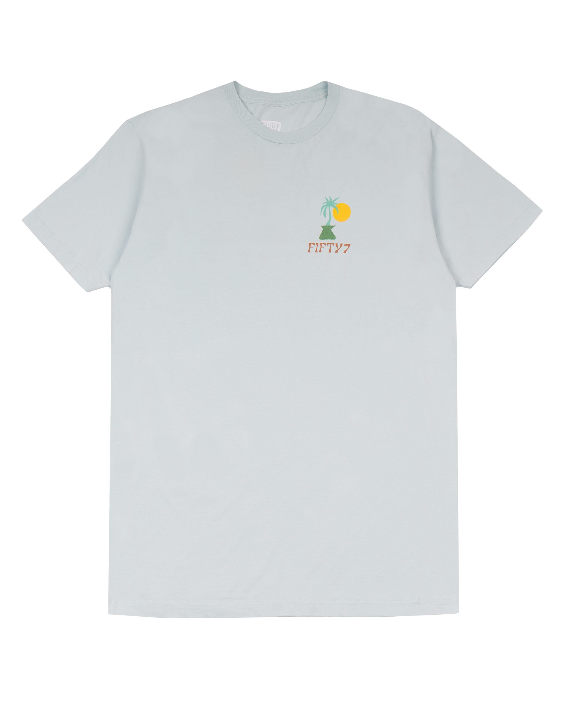 Jack's Fifty7 Men's Vases Stone Washed Short Sleeve - Light Blue 