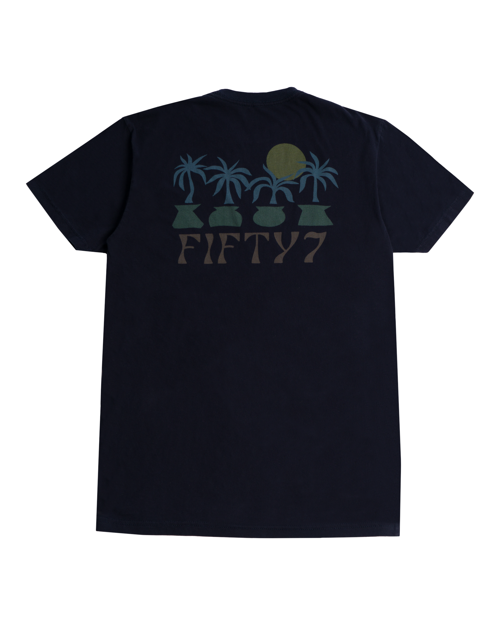 Jack's Fifty7 Men's Vases Stone Washed Short Sleeve - Navy