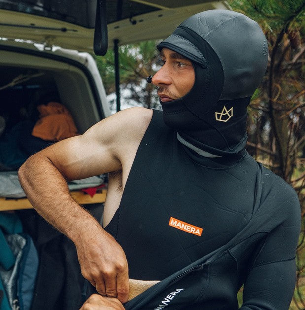 Manera Magma 0.5mm Hooded Sleeveless Baselayer Wetsuit Top - Slate Black 