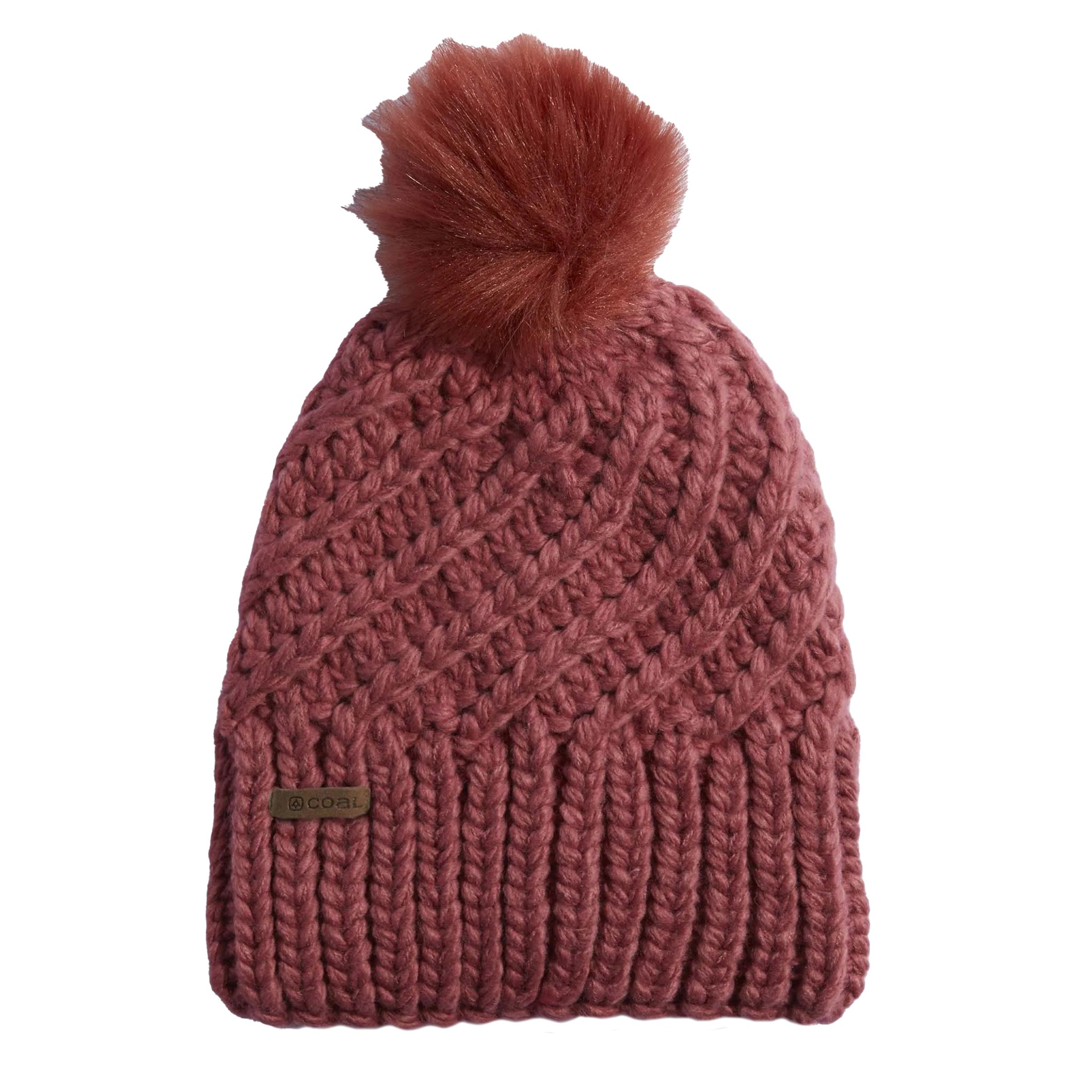 Women's The Maizy Knit Faux Pom Beanie - Rose