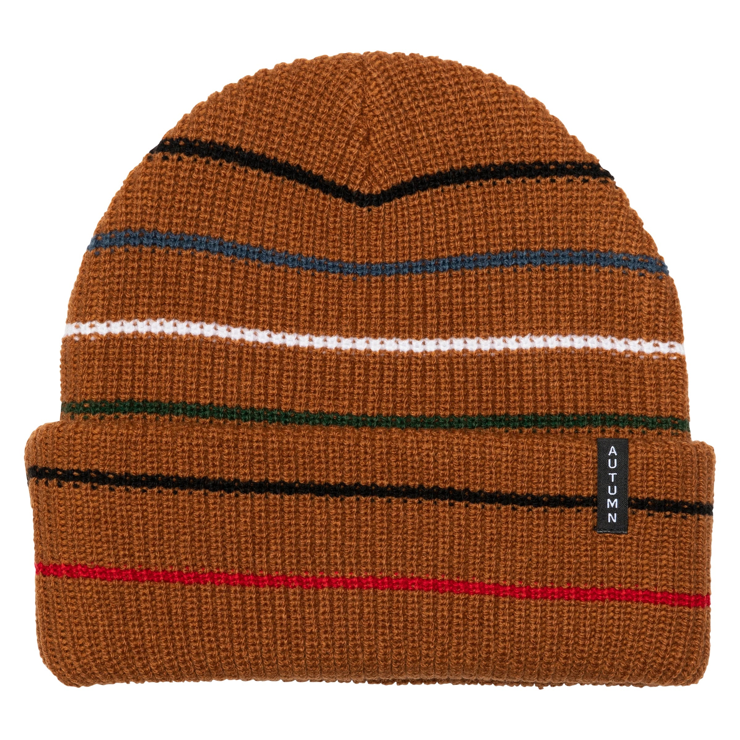 Autumn Multi Stripe Beanie '23 - Work Brown