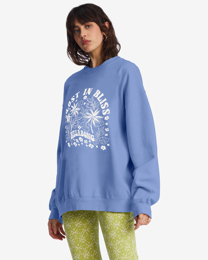 Billabong Women`s Ride In Oversized Crewneck Sweatshirt