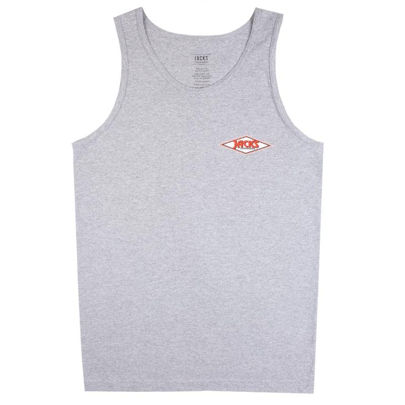 Novatradesstore Men's California Diamond Transport Tank Top - Heather Grey