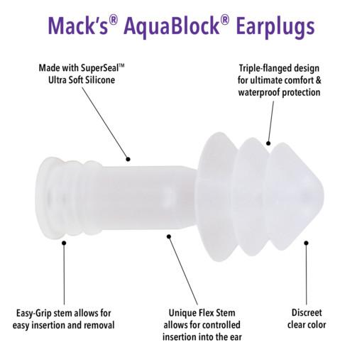 Mack's Aqua Block® Ear Plugs - Novatradesstore