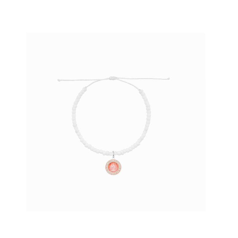 Wave Washed Beaded Bracelet - Melon / Blush